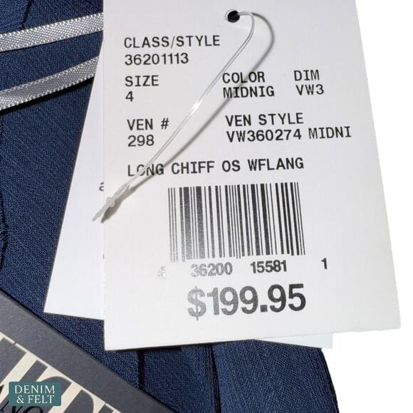 Vera Wang White Navy One Shoulder Ruffle Slit Formal Evening Gown Wedding Dress - Picture 12 of 13